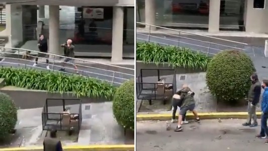Video: vecinos a las trompadas, luego de que uno denunciara al otro por mal estacionamiento