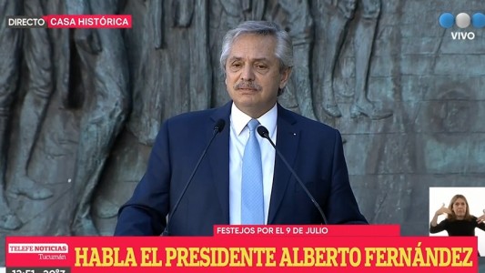 9 de Julio: Fernández y Manzur encabezaron los festejos en Casa Histórica