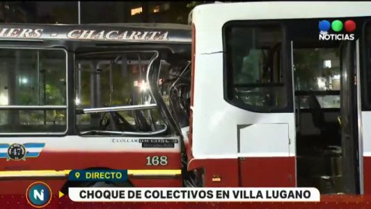 Violento choque de colectivo en Lugano deja 10 personas heridas