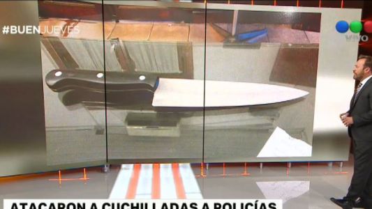 Atacaron con cuchillos a policías en Villa Lugano