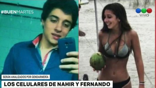 Gendarmería analizará los celulares de Nahir y Fernando