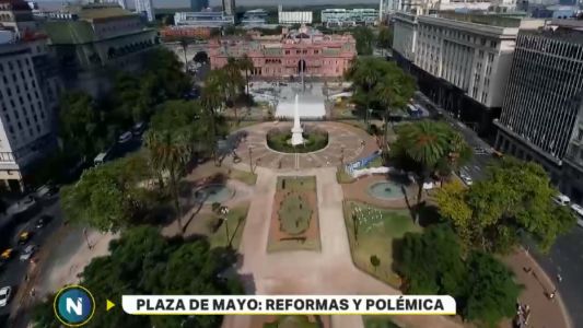 Polémica por la reforma de la Plaza de Mayo
