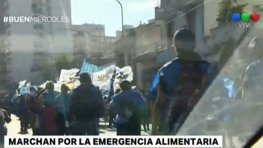 Marcha en reclamo de planes alimentarios