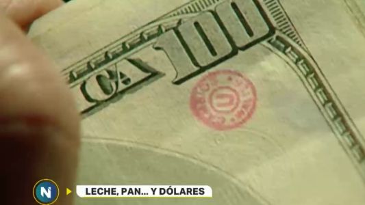 Leche, pan... y dólares