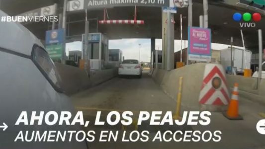 Aumentan los peajes en los accesos