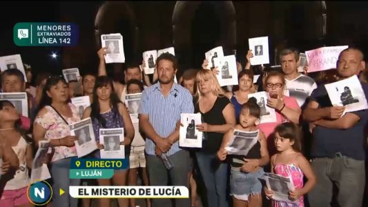 Marcha en Luján para pedir la aparición de Lucía Haach