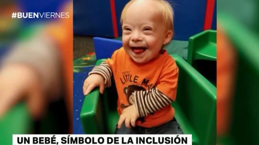 Eligen por primera vez a un bebé con síndrome de down como imagen de una marca