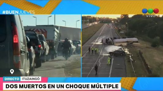 Choque y vuelco en Acceso Oeste: dos muertos