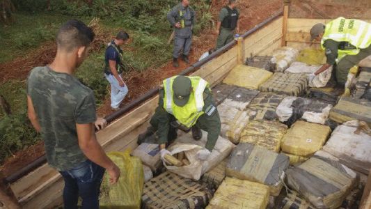 Simuló que hacía una mudanza pero transportaba más de 3,5 toneladas de marihuana
