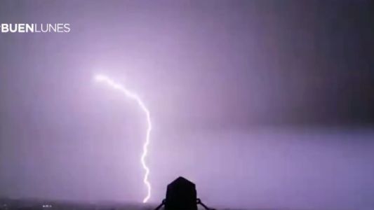 Rayo y apagón en Tandil