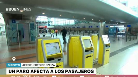 "Checkinazo" de trabajadores en el aeropuerto de Ezeiza