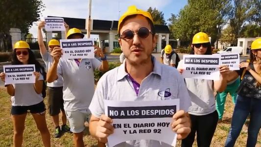 Búsqueda del tesoro: Así protestaron los empleados de Balcedo, el gremialista preso en Uruguay