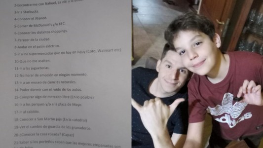 Ir al Cabildo, conocer los shoppings y que no me asalten: la insólita lista de objetivos de un niño que visita Buenos Aires