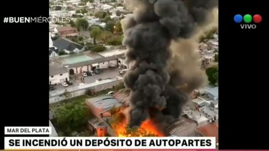 Controlaron incendio de un depósito en Mar del Plata