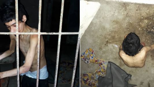 Hallaron encerrado y desnutrido a un joven con retraso madurativo