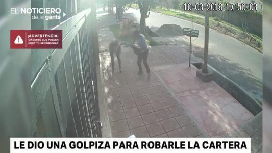 Mendoza: golpeó brutalmente a una mujer para robarle la cartera