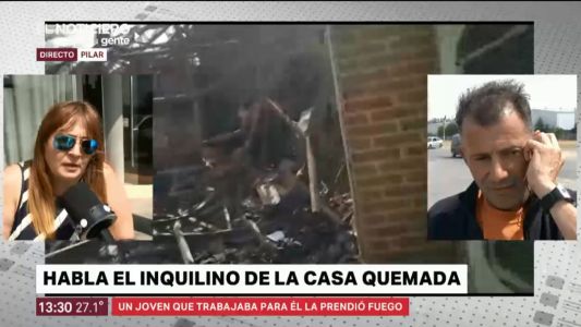Detuvieron a un joven de 20 años acusado de chocar el auto de su jefe y quemarle la casa
