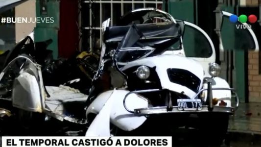 El temporal causó graves daños en Dolores