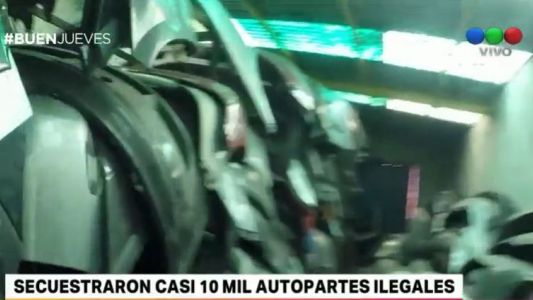 Secuestraron casi 10 mil autopartes ilegales