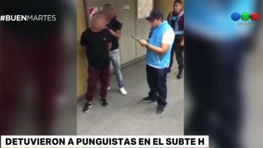 Detuvieron a punguistas en el subte H