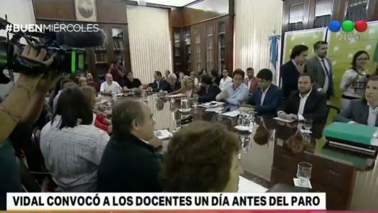Vidal citó a los docentes para el 4 de abril, un día antes del paro