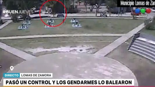 Gendarmes balearon por la espalda a un joven que evitó un control vehicular