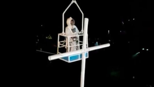 El curioso Vía Crucis submarino