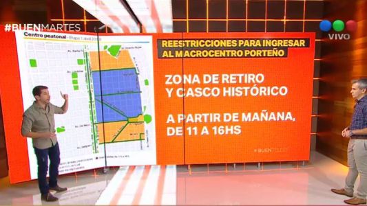 Desde hoy rigen restricciones para ingresar al macrocentro