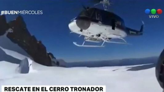 Rescataron a escaladores que habían caido en una grieta en Tierra del Fuego