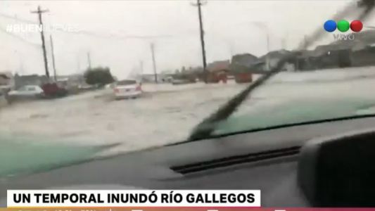Un temporal inundó Río Gallegos