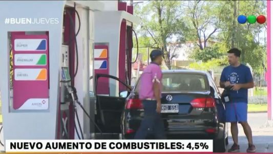 Los combustibles aumentan 4,5%
