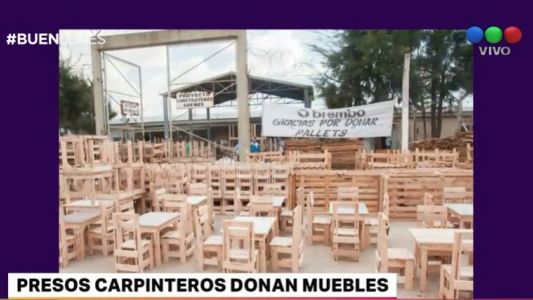 Donan muebles hechos por presos para los inundados de Salta