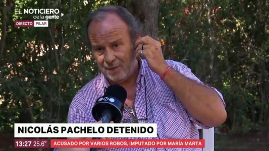 Pachelo detenido: "Los robos confirman que venimos sosteniendo"