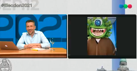 Habló el joven que fue a votar disfrazado de coronavirus