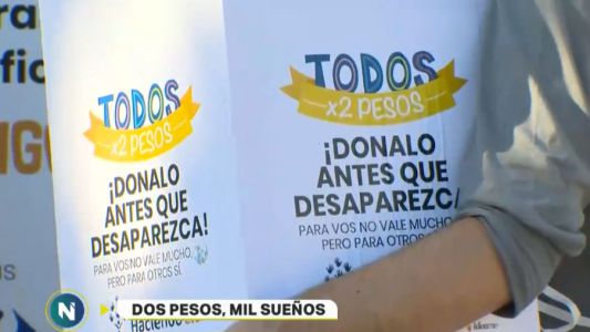 "Todos x 2 pesos": lanzan colecta de billetes para equipar escuelas rurales del interior