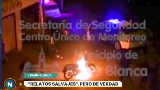 "Relatos Salvajes": incendió su moto en un control de tránsito