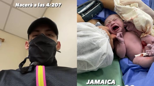Nació Jamaica, la hija de L-Gante, y el cantante compartió las primeras fotos: "Casi nace a las 420"