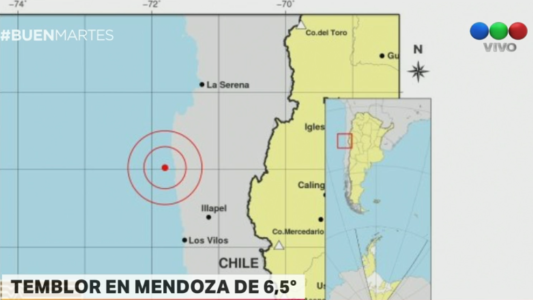 Temblor en Mendoza de 6,5°