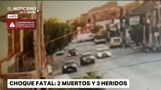 Murieron dos mujeres en un violento choque en Lanús