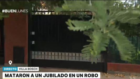 Mataron a un jubilado en un robo en Villa Bosch