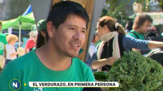 El verdurazo frente al Congreso, en primera persona