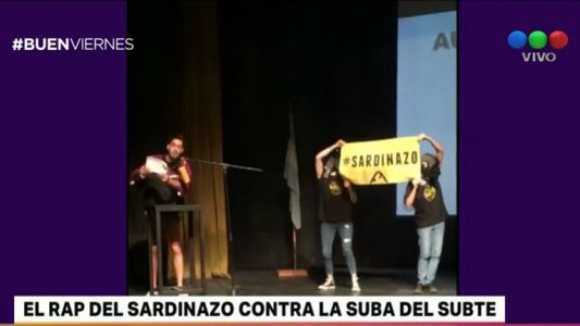 Audiencia por tarifa del subte a ritmo de rap