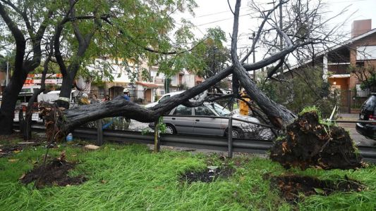 Dos muertos, casi 1200 evacuados y múltiples destrozos por el temporal en Buenos Aires