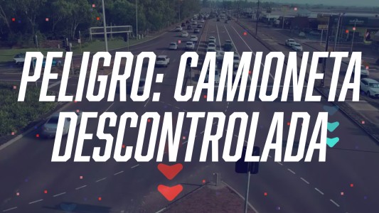 Una camioneta descontrolada en Australia que casi provoca una tragedia