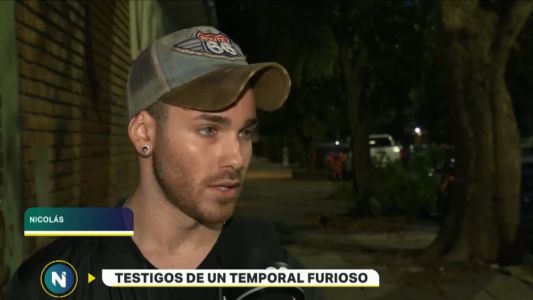 Testigos de un temporal impensado registraron estos momentos