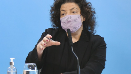 Cómo avanza la recuperación de Vizzotti tras ser operada por apendicitis