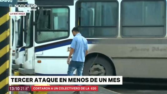 Nuevo ataque a un colectivero: "Hay muchos choferes que se quieren ir"