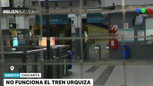 No funciona el tren Urquiza por retención de tareas