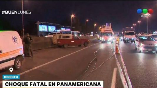 Choque en Panamericana: un muerto y un herido grave