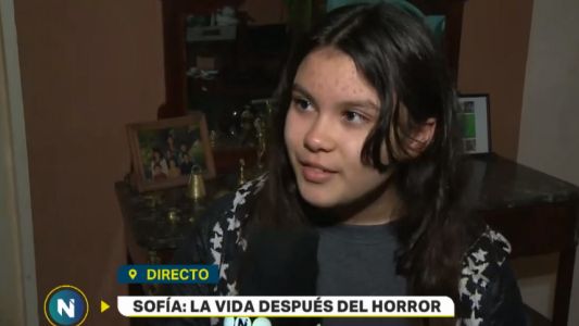 Sofía estaba tomando un helado, recibió un disparo en la cabeza y así está hoy